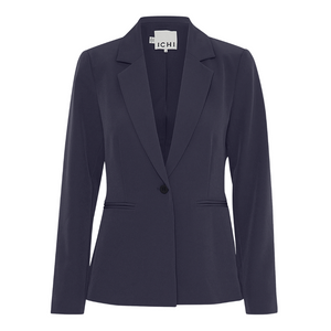 Ichi Womens Blazer Lexi Dark Navy