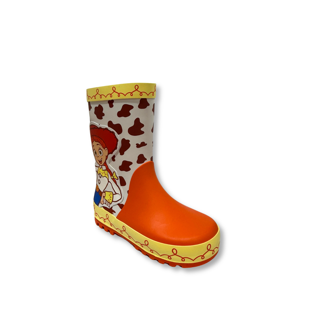 William Lamb kids' white and red wellington boots