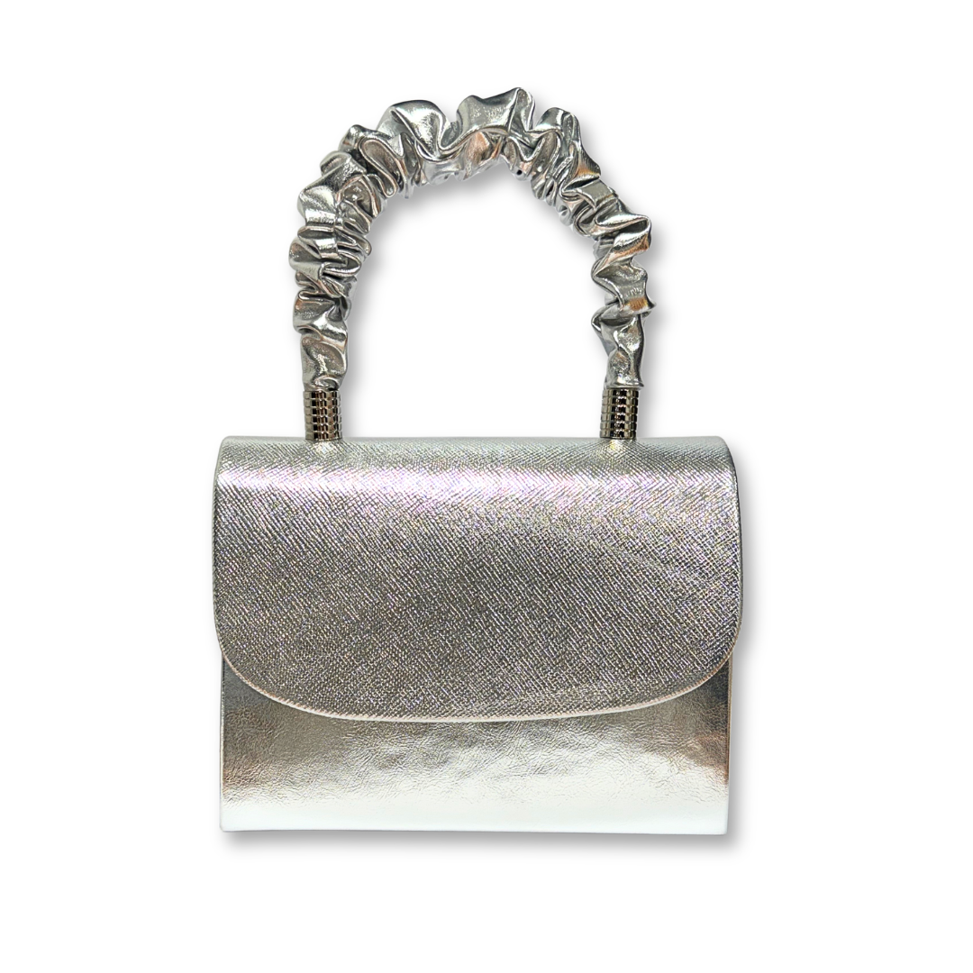 Emis women's silver leather bag