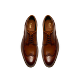 Clarks men's tan leather lace-up shoe