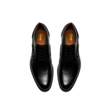 Clarks men's black leather lace-up shoe