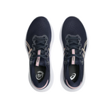 Asics women's navy and purple mesh running trainer