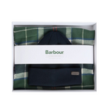 Barbour Mens Beanie/Scarf Swinton Galingale Gift Set Evergreen