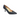 Bioeco women's navy leather pointed court shoes