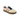 Drilleys Forty One women's cream trainers with pink and navy stripes