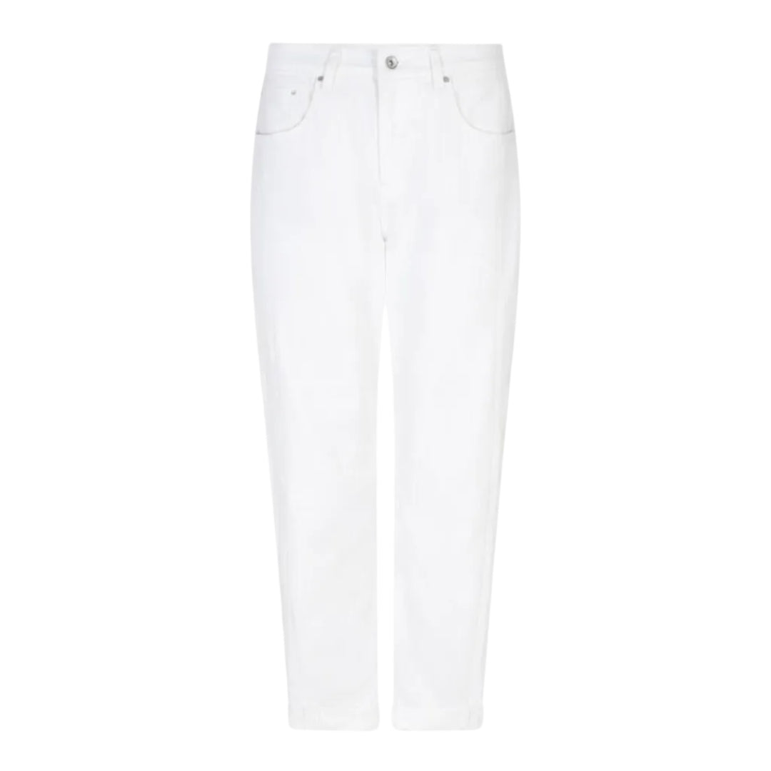 Red Button Womens Caitlina Sidepatch Jeans White