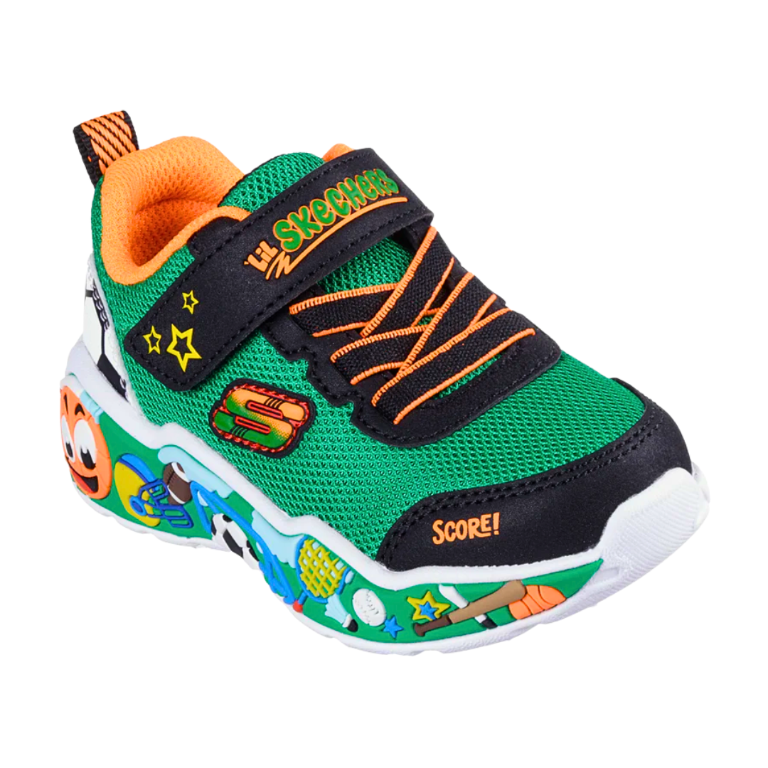 Skechers Boys Trainer Play Scene Green/Multi