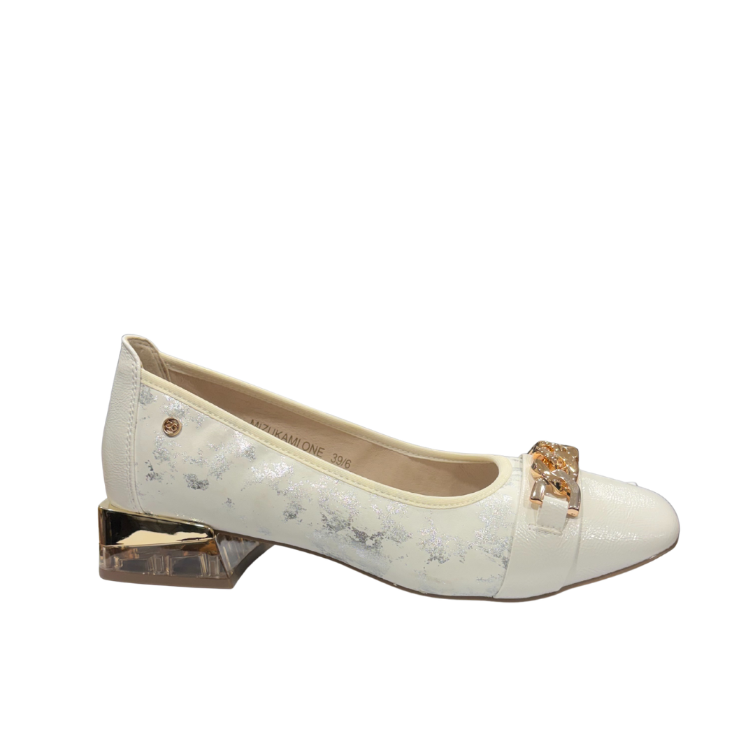 Zanni & Co women's gold slip-on shoe