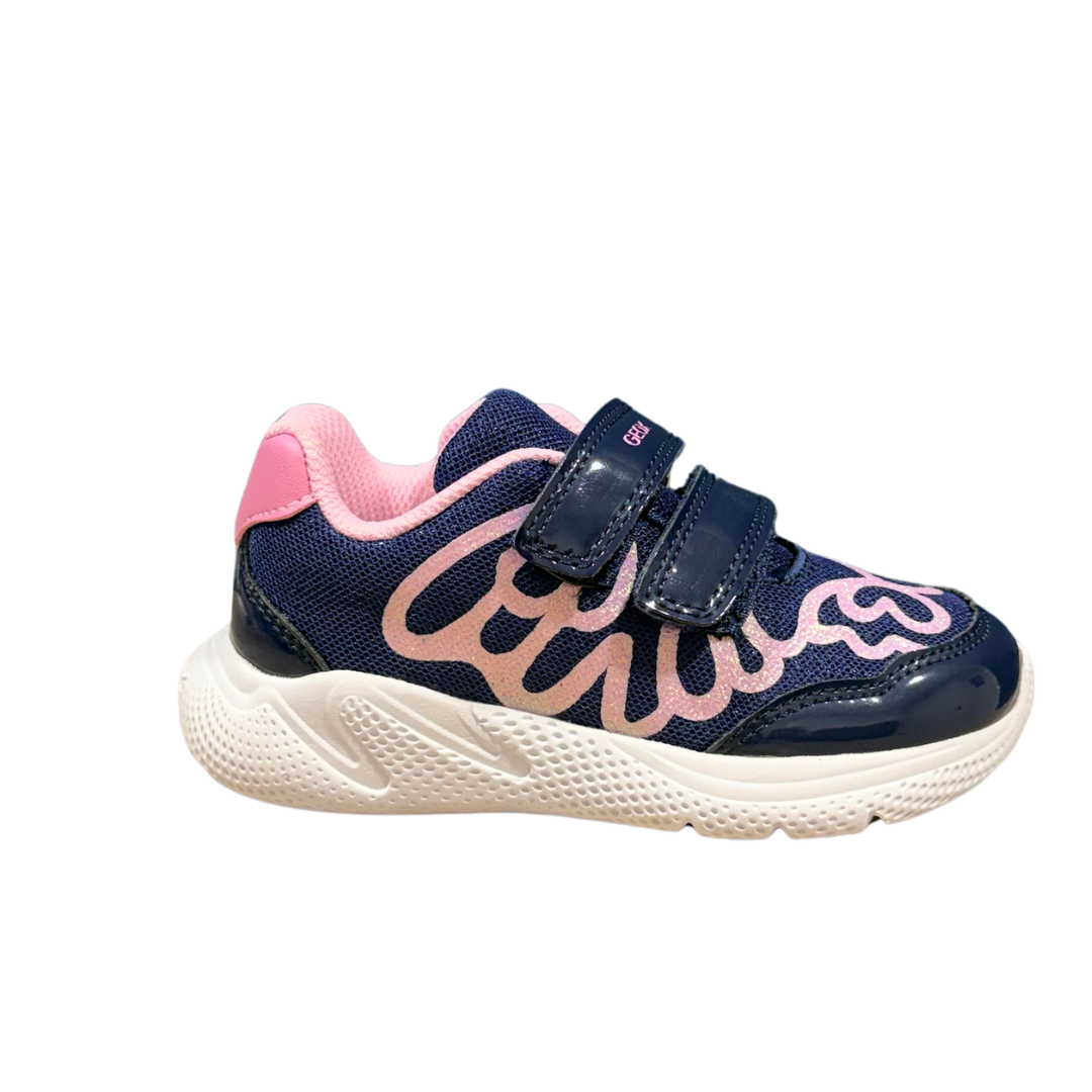 Geox Girls Trainer B Sprintye Blue/Pink