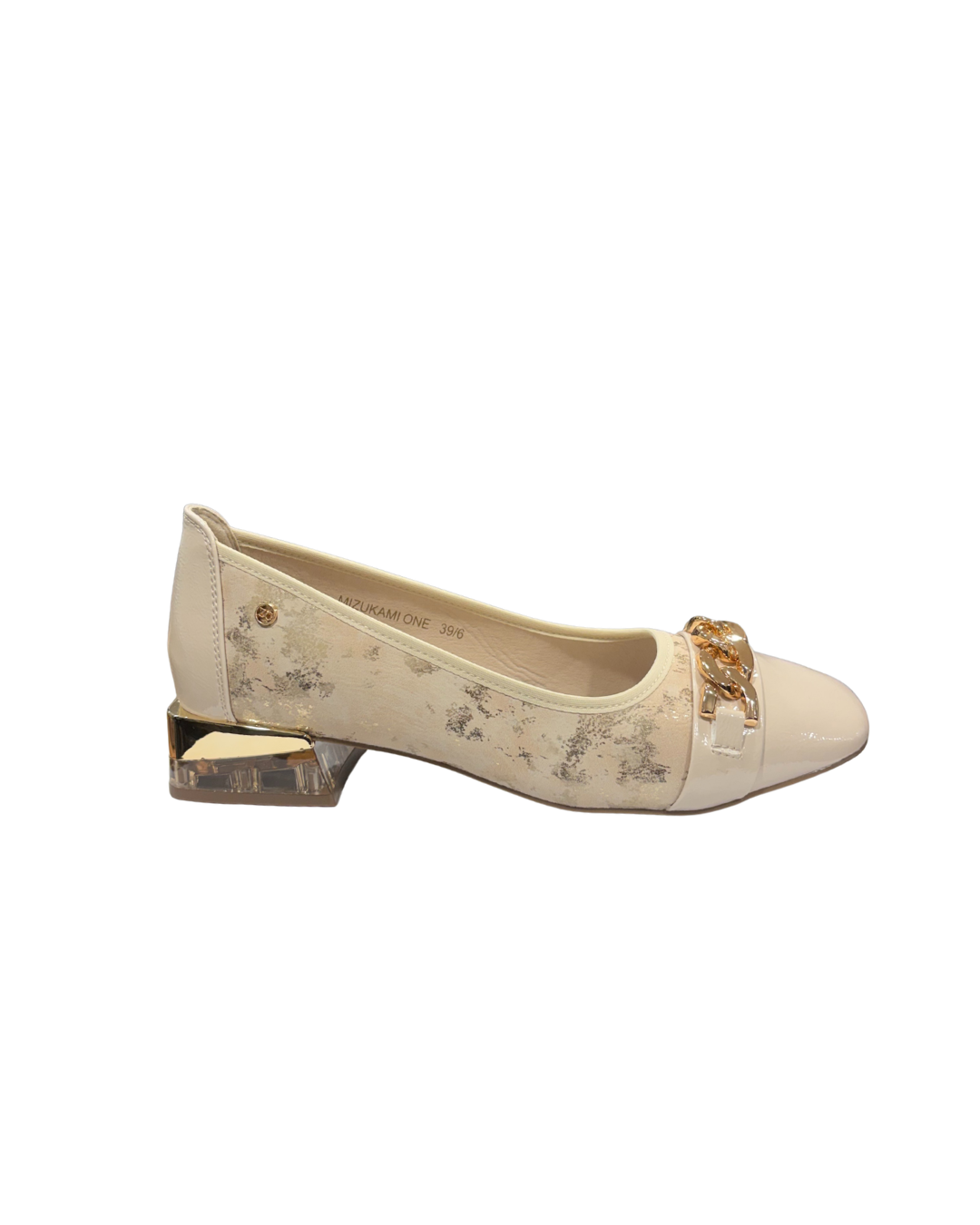 Zanni & Co Womens Shoe Mizukami Gold Marble