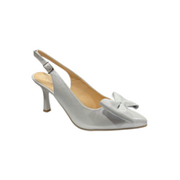 Bioeco women's silver shoe with buckle