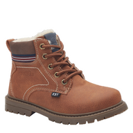 S.Oliver boys' cognac lace-up boot