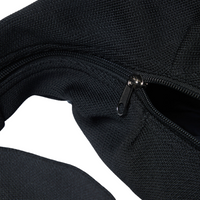 Gym&Coffee women's black cotton bag with zip