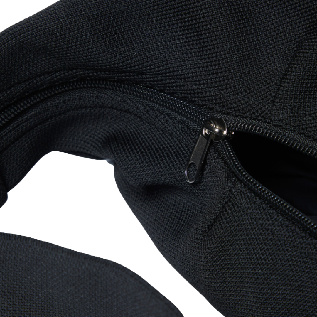 Gym&Coffee women's black cotton bag with zip