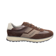 Bugatti men's brown suede lace-up trainer