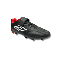 Umbro Junior Football Boot Classico XIII FG VE Black/White/Vermillion