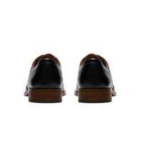 Clarks men's black leather lace-up shoe