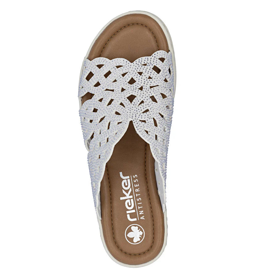 Rieker Womens Sandal V4189 Off White