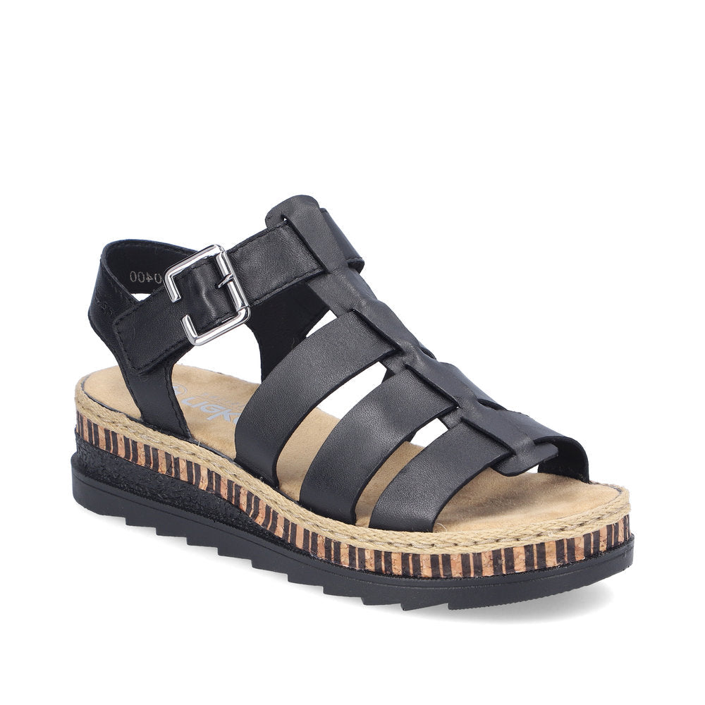 Rieker Womens Sandal V7904-00 Black