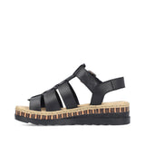 Rieker Womens Sandal V7904-00 Black