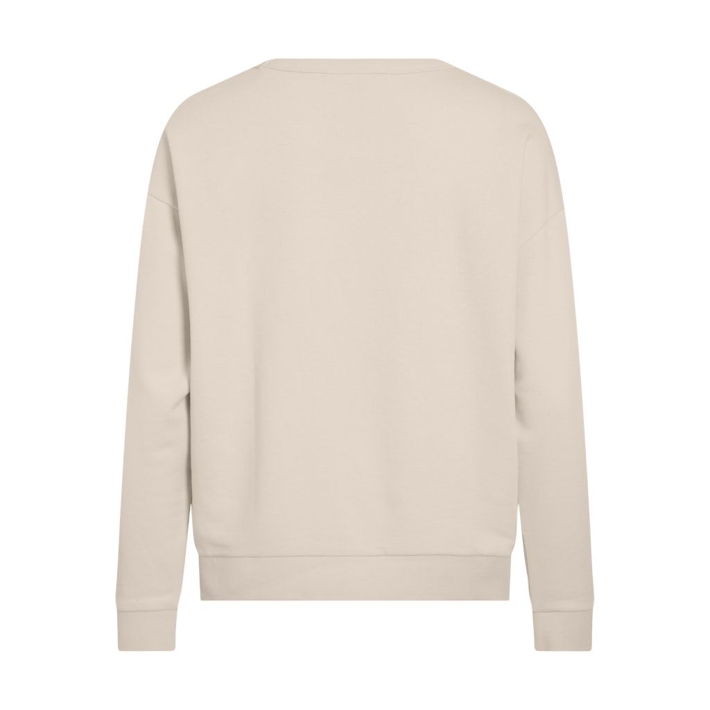 Vila Womens Top Maldea Abstract O-Neck L/S Birch