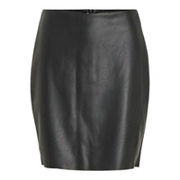 Vila Womens Dagmar HW Coated Skirt Black