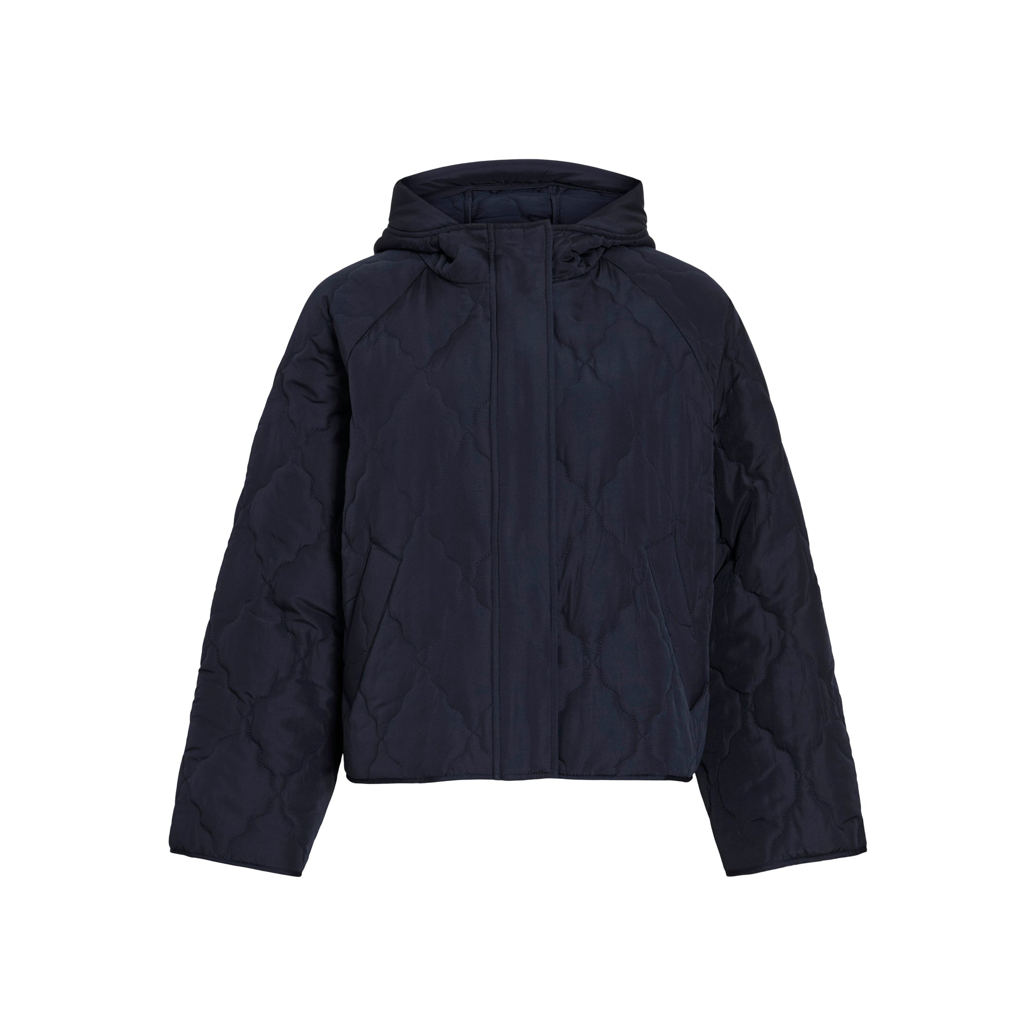 Vila Womens Vinova Quilted Jacket Navy
