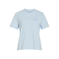 Vila Womens Visybilla Rose Round Neck Top Nantucket Breeze