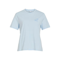 Vila Womens Visybilla Rose Round Neck Top Nantucket Breeze