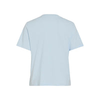 Vila Womens Visybilla Rose Round Neck Top Nantucket Breeze