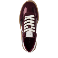 Tamaris Womens Trainer 23723 Bordeaux Met