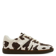 Tamaris women's brown leather lace-up trainer