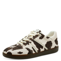 Tamaris women's brown leather lace-up trainer