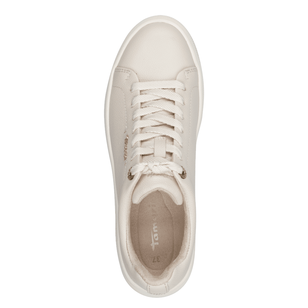 Tamaris women's leather lace-up trainer