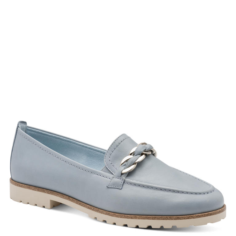 Tamaris women's blue slip-on shoe