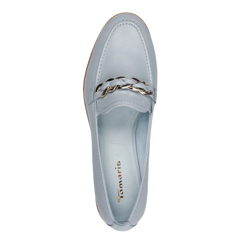 Tamaris women's blue slip-on shoe