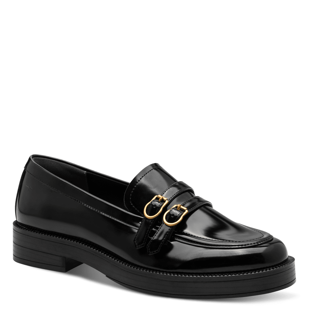 Tamaris women's black slip-on shoe