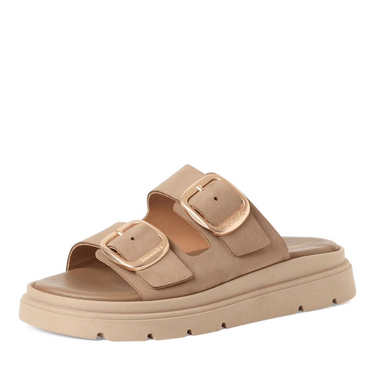 Tamaris Womens Sandal 1-27239-42 Taupe Nubuck