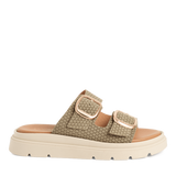 Tamaris women's olive sandal with buckle
