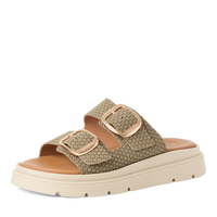 Tamaris women's olive sandal with buckle