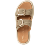 Tamaris women's olive sandal with buckle