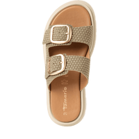 Tamaris women's olive sandal with buckle