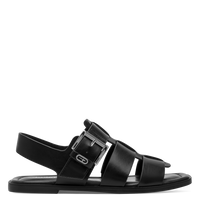 Tamaris women's black sandal with buckle