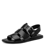 Tamaris women's black sandal with buckle