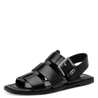 Tamaris women's black sandal with buckle