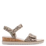 Tamaris Womens Sandal 1-28118-44 Beige Snake