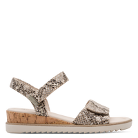 Tamaris Womens Sandal 1-28118-44 Beige Snake