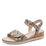 Tamaris Womens Sandal 1-28118-44 Beige Snake