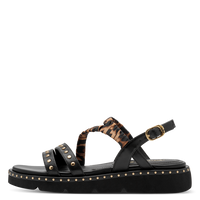 Tamaris women's black sandal with buckle