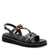 Tamaris women's black sandal with buckle